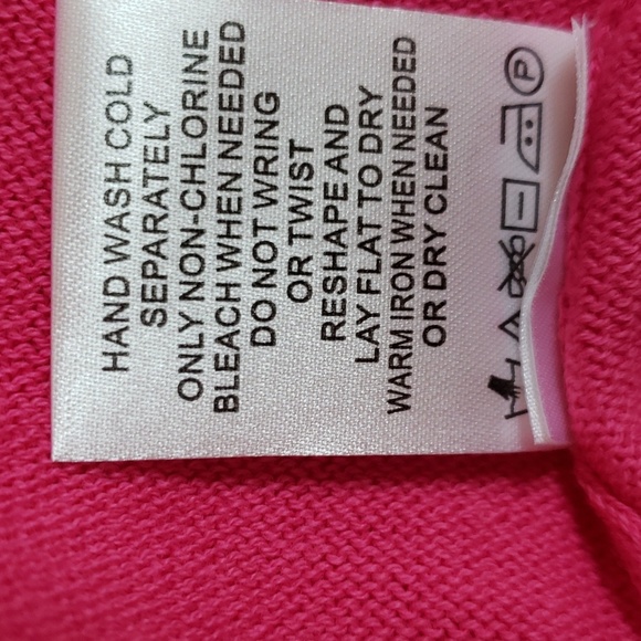 JUDE CONNALLY PRISCILLA SWEATER PIMA COTTON Hot Pink, Size XS NWT - Picture 14 of 16